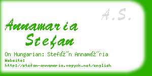 annamaria stefan business card